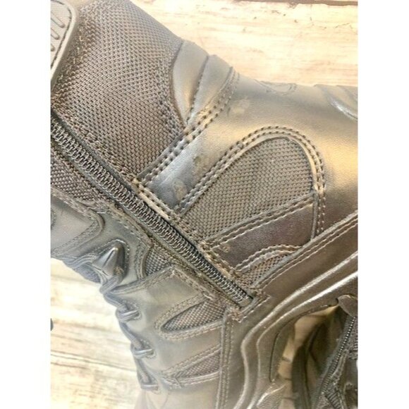 Bates Mens Black Leather Tactical Boots Size 8 Medium Width - Picture 10 of 12